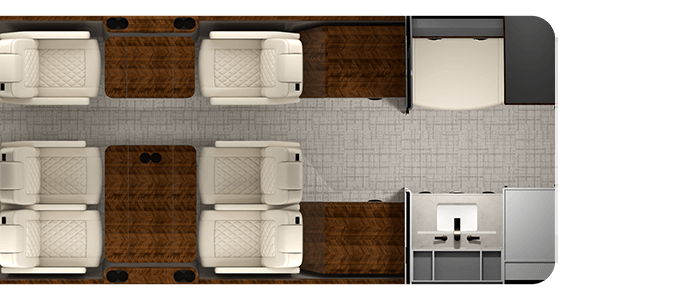 10-Passenger Seating render