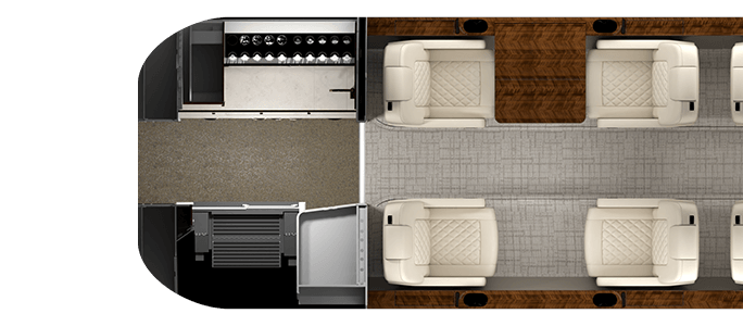 8-Passenger Seating render