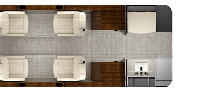 8-Passenger Seating render